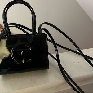 Patent telfar black bag